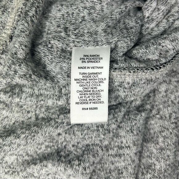 Express Gray Straight & Pencil Skirt Size XS Pull On Knitted Stretch Knee Length - Picture 8 of 10